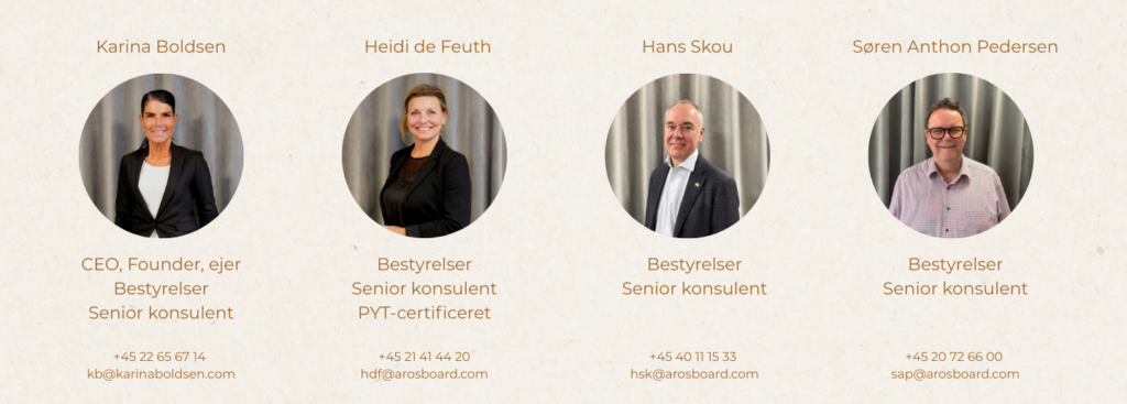 Kundekontakt AROS BOARD team